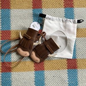 Donsje Kapi Exclusive Mittens Highland Cognac Leather 1-2 Y